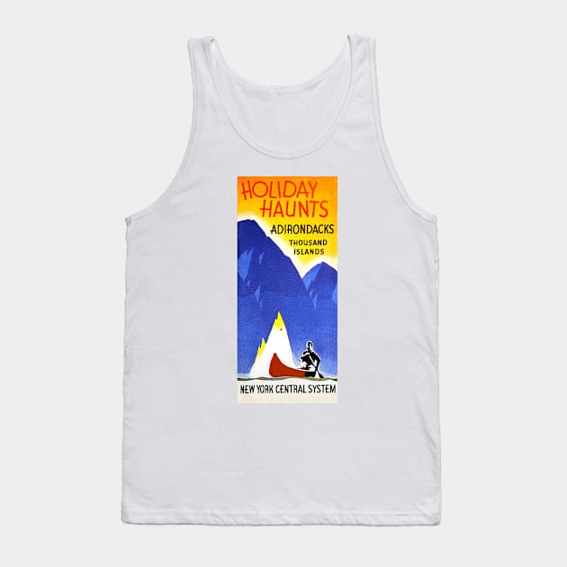 Vintage Travel - New York Central System Tank Top by Culturio